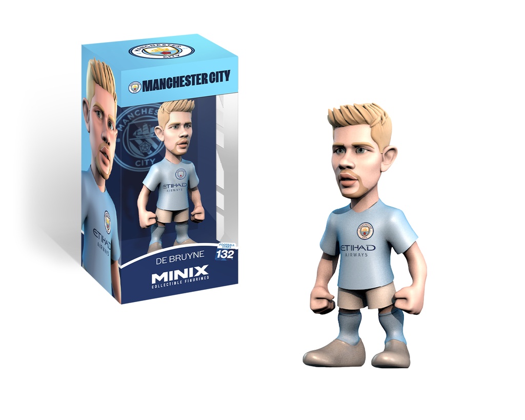Minix - Football Stars #132 - Manchester City - De Bruyne 17 - Figurines PVC 12 cm (W2)