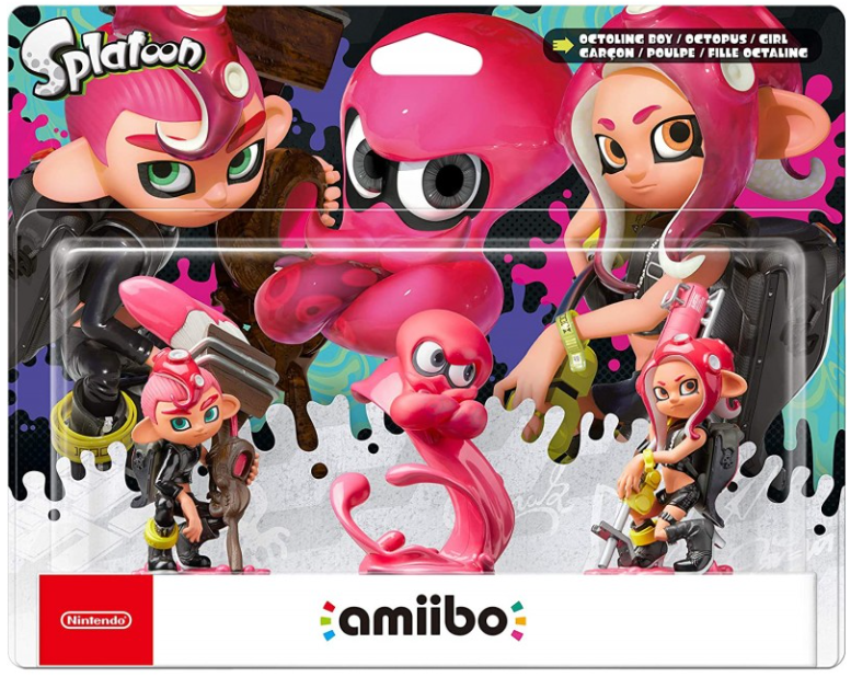 Nintendo Amiibo - Splatoon - Triple Pack Octaling