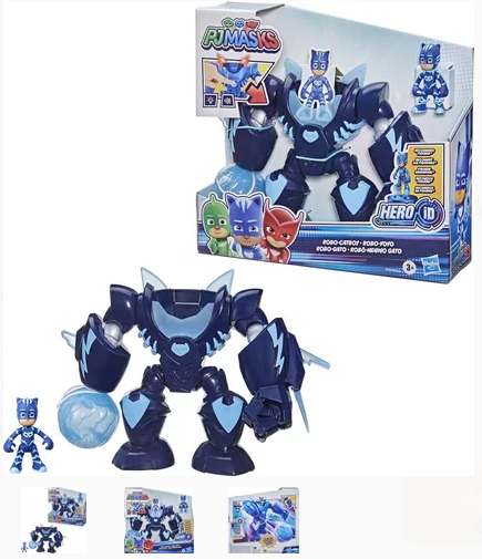 PJ Masks - Turbo Catboy Robot Lumineux - Avec Canon - 23 cm