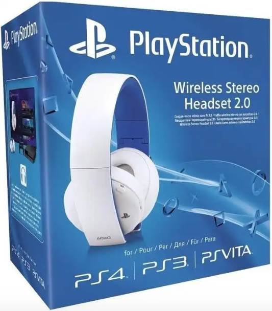 Sony PlayStation 4 - Casque sans fil Stéréo 2.0 Blanc - Reconditionné (Boîte Origine non Neuve) (PS4)