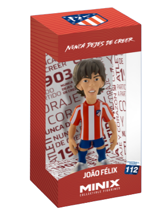 Minix - Football Stars #112 - Figurine PVC 12 cm - Atletico Madrid - Joao Felix 7  (W2)