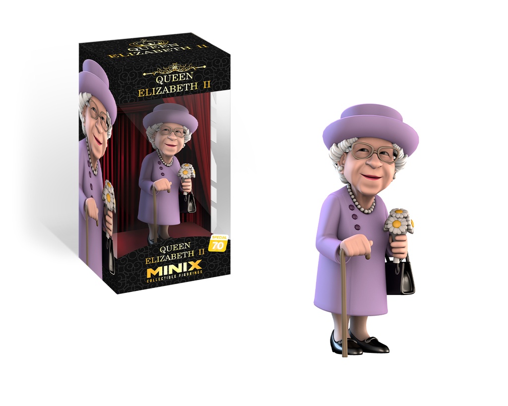 Minix - Celebrity #70 - Reine Elizabeth II - Figurines PVC 12 cm (W3)