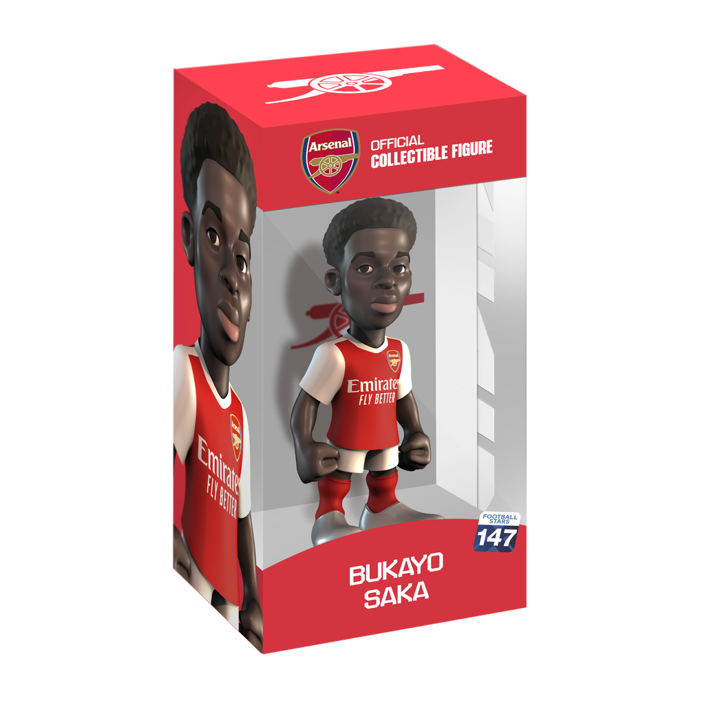 Minix - Football Stars #147 - Figurine PVC 12 cm - Arsenal - Saka 7 (W2)