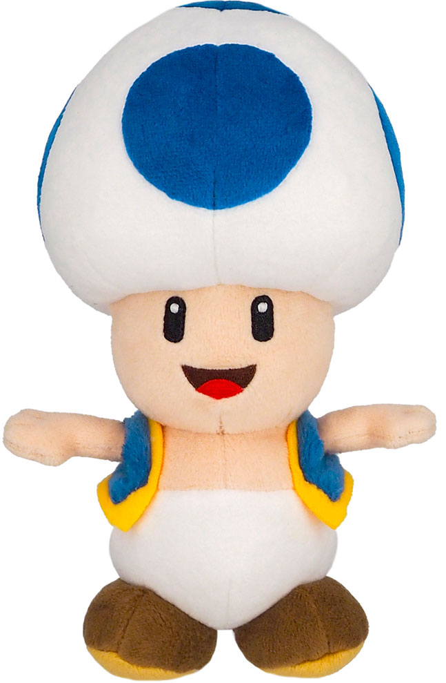 Nintendo Together+ - Peluche Super Mario - Toad Bleu 20 cm