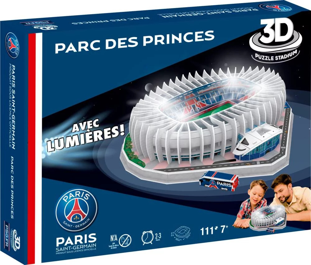 Puzzle Parc des Princes 3D avec leds - PARIS SAINT GERMAIN