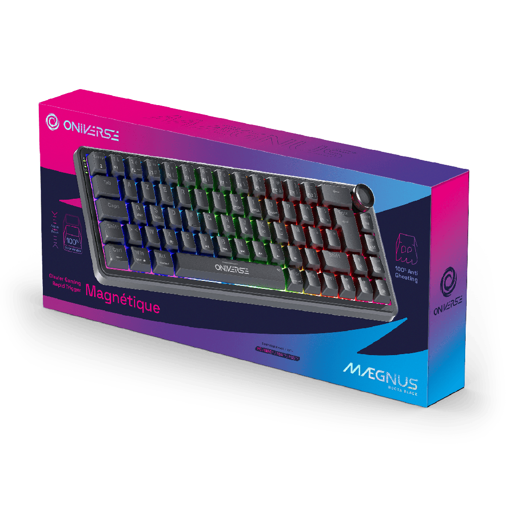 ONIVERSE - Clavier magnétique Maegnus - Nocta Black (PC)