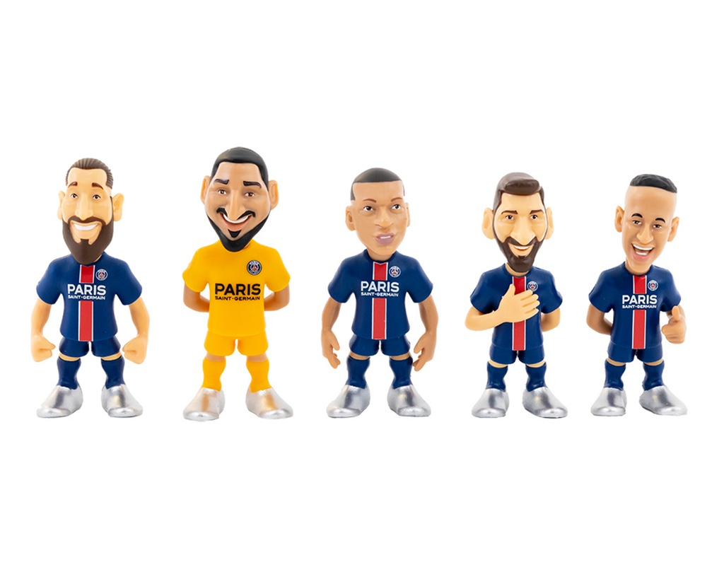 Minix - Football Stars # - Figurines PVC 7 cm - Pack de 5 PSG