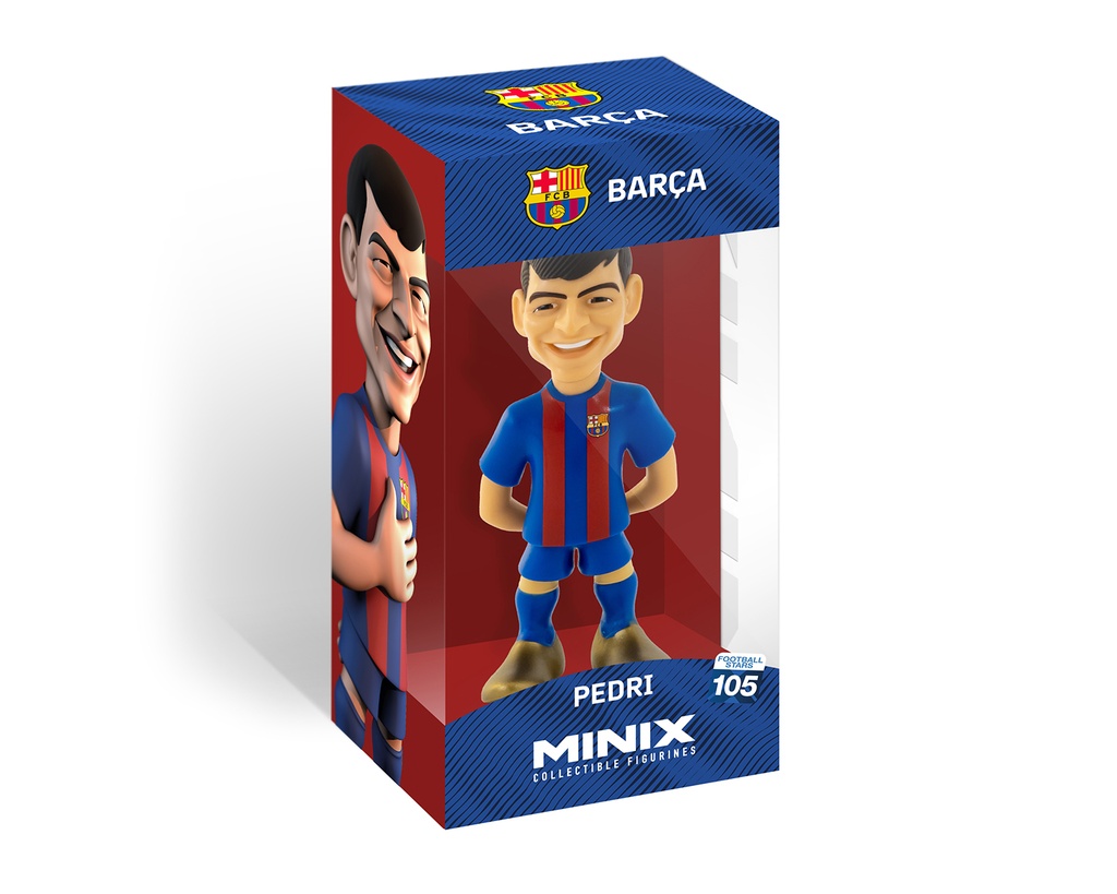 Minix - Football Stars #105 - Figurine PVC 12 cm - FC Barcelone Pedri 16