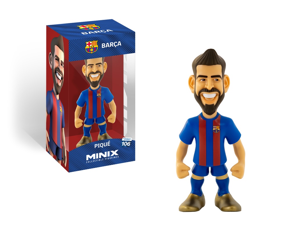 Minix - Football Stars #106 - FC Barcelone - Piqué 3 - Figurines PVC 12 cm (W1)