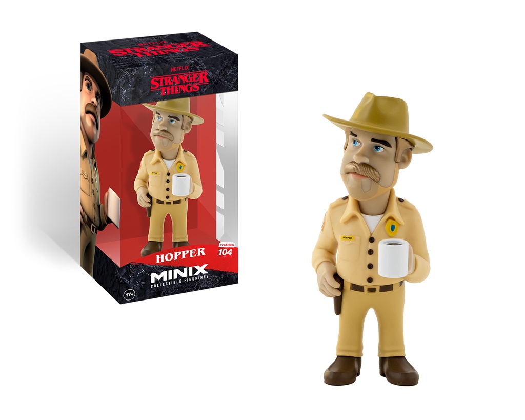 Minix - TV Series #104 - PVC Figure 12 cm - Stranger Things - Hopper (W1)