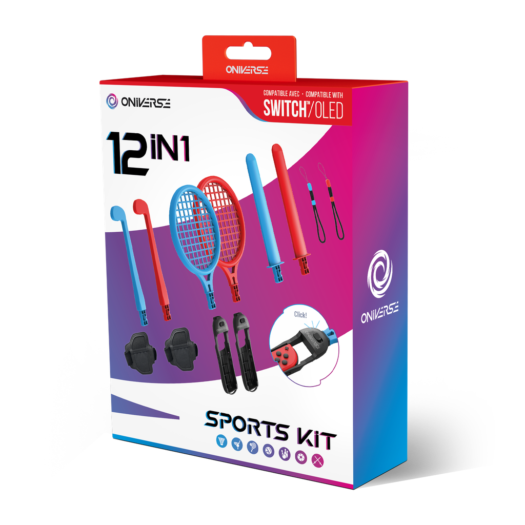 ONIVERSE - Kit 12 en 1 - Accessoires Switch Sports