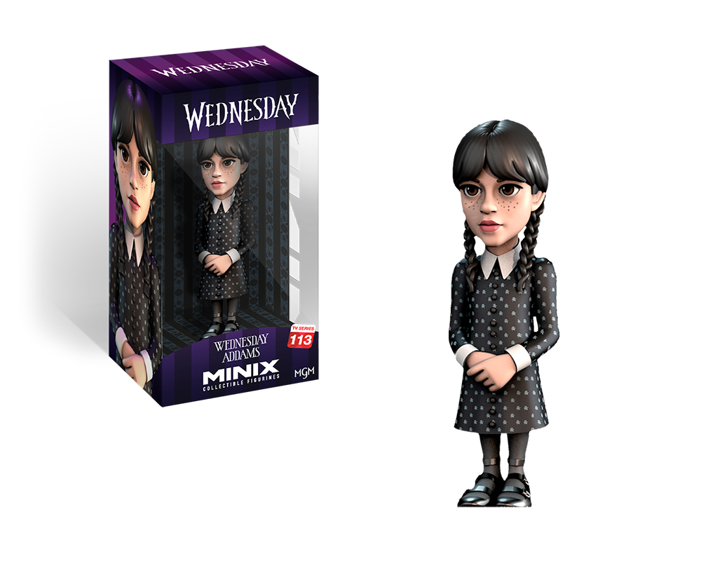Minix - TV Series #113 - Wednesday - Mercredi Addams - Figurines PVC 12 cm (W2)