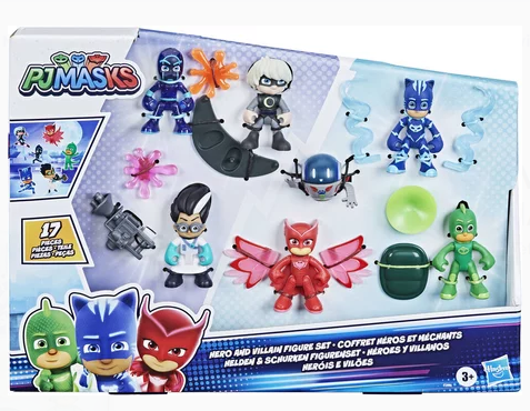 PJ Masks - Coffret Figurines Héros et Méchants