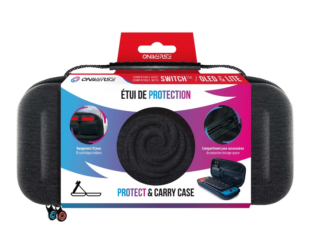ONIVERSE - Étui de protection et transport - Gris (Switch / Switch OLED)