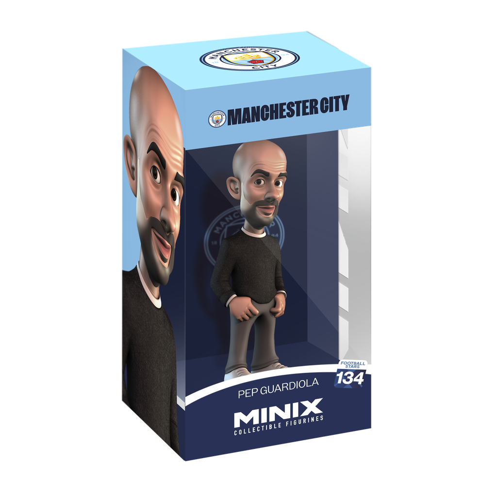 Minix - Football Stars #134 - Manchester City - Pep Guardiola - Figurines PVC 12 cm (W2)