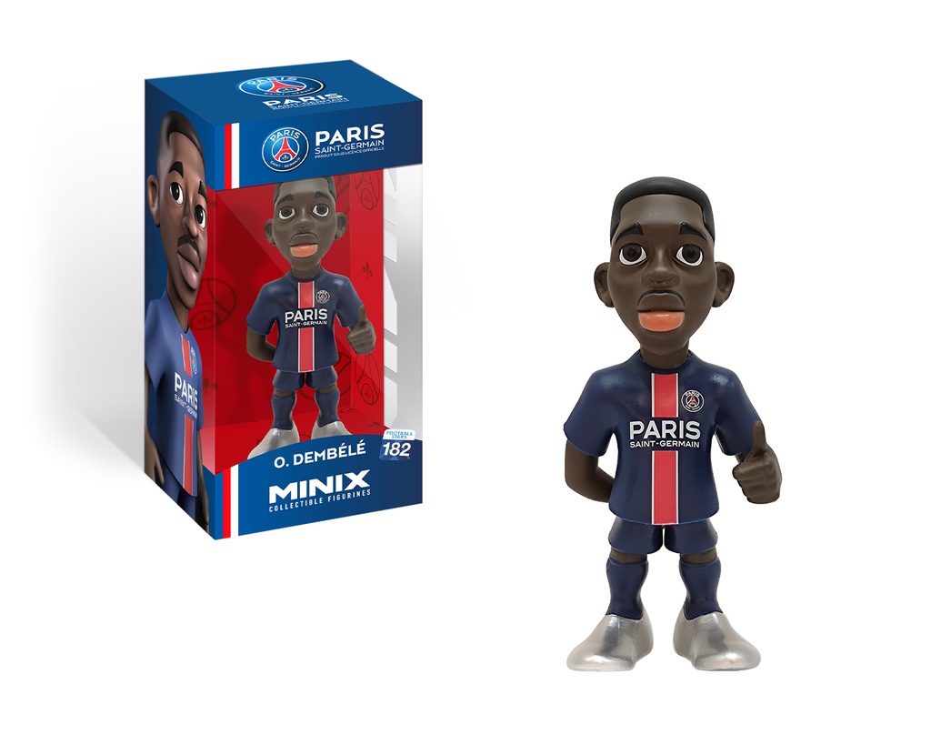 Minix - Football Stars #182 - PSG - Dembele 10 - Figurines PVC 12 cm (W6)