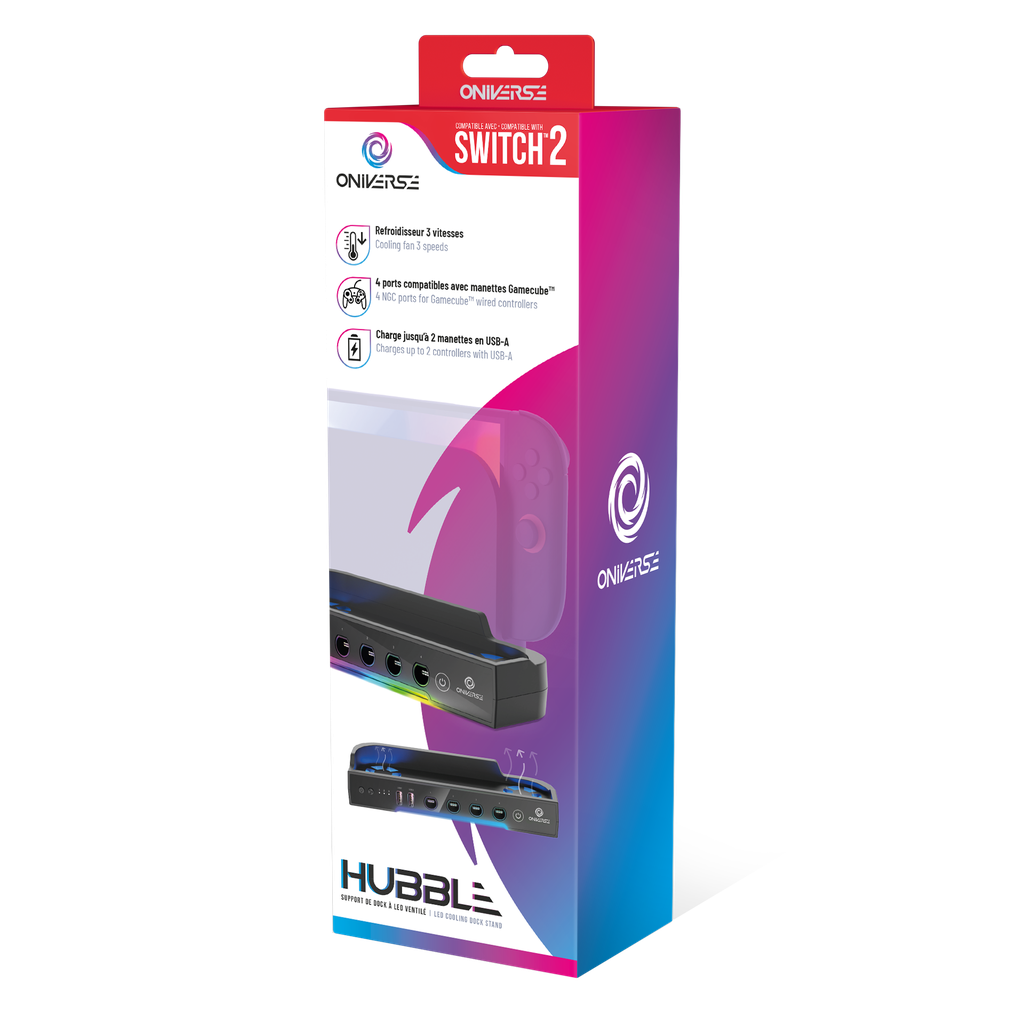 ONIVERSE - Support multifonction pour Switch 2 Hubble - Noir (Switch 2)